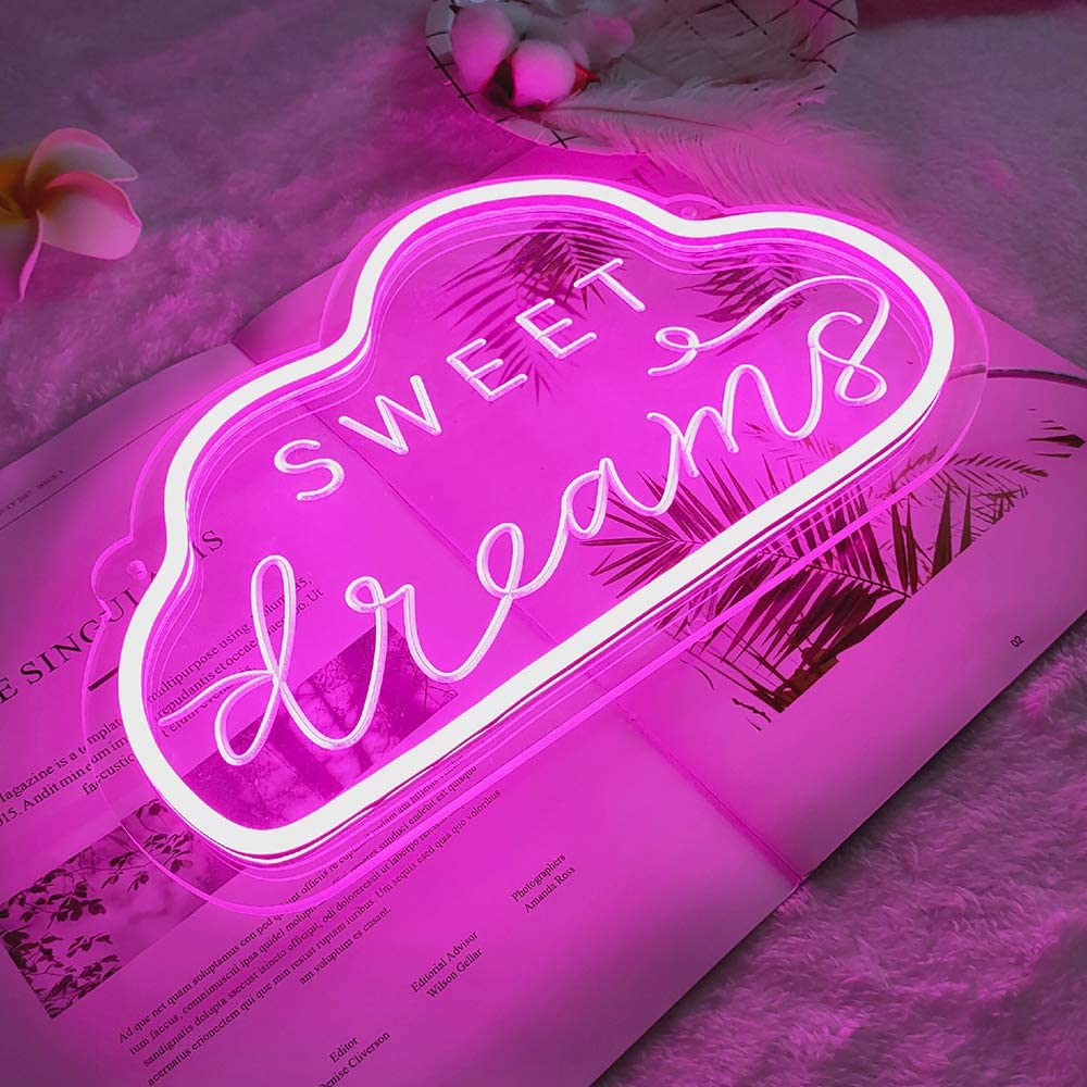 Sweet Dreams Cloud Neon Sign AESTHETIC_Soft Girl SUB CATEGORY_Neon Signs