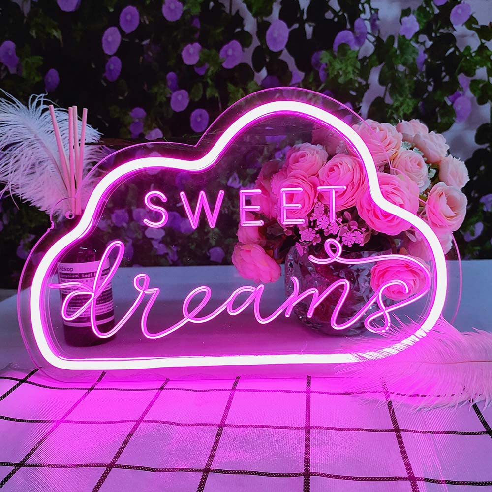 Sweet Dreams Cloud Neon Sign AESTHETIC_Soft Girl SUB CATEGORY_Neon Signs