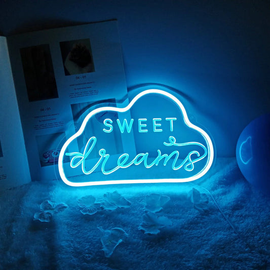 Sweet Dreams Cloud Neon Sign AESTHETIC_Soft Girl SUB CATEGORY_Neon Signs