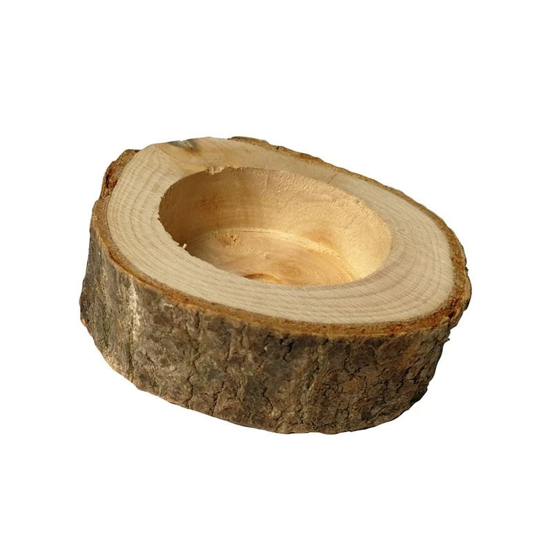 Rustic Tree Trunk Candlestick AESTHETIC_Cottagecore AESTHETIC_Fairycore SUB CATEGORY_Desk Accessories