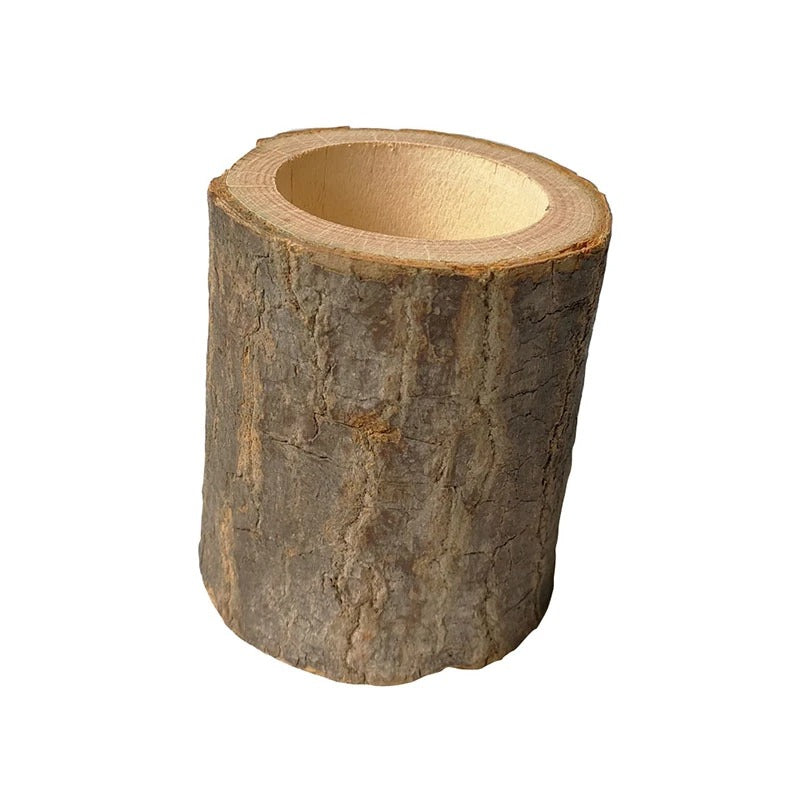 Rustic Tree Trunk Candlestick AESTHETIC_Cottagecore AESTHETIC_Fairycore SUB CATEGORY_Desk Accessories