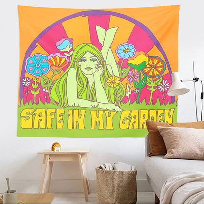 Safe In My Garden Tapestry AESTHETIC_Indie SUB CATEGORY_Tapestries