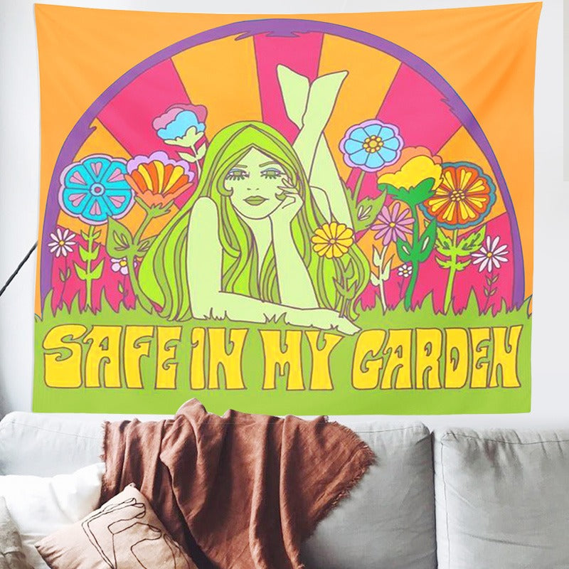 Safe In My Garden Tapestry AESTHETIC_Indie SUB CATEGORY_Tapestries