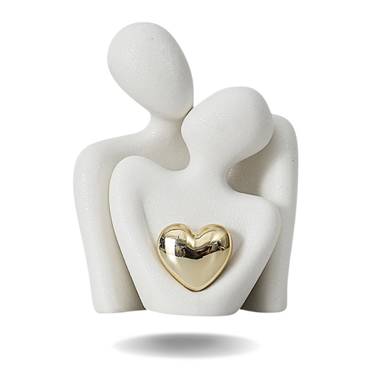 Golden Heart Bond Expression Sculpture