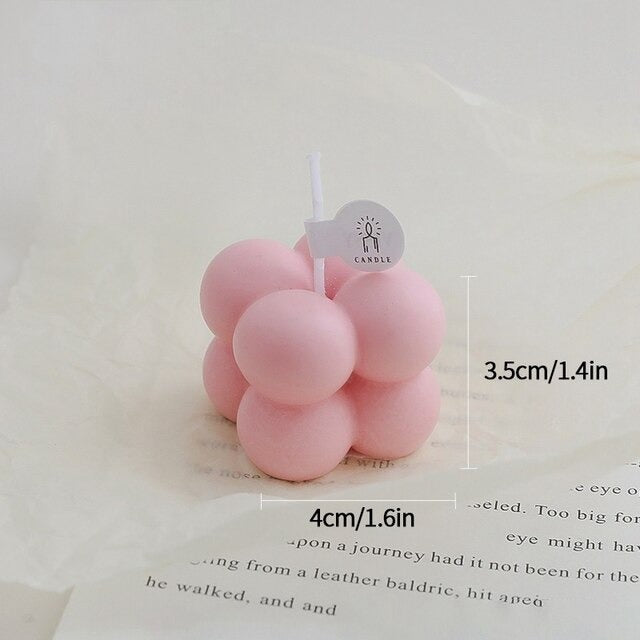 Bubble Cube Scented Candle AESTHETIC_Danish Pastel SUB CATEGORY_Desk Accessories