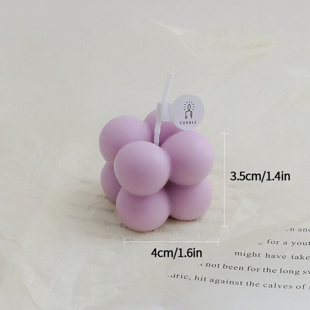 Bubble Cube Scented Candle AESTHETIC_Danish Pastel SUB CATEGORY_Desk Accessories