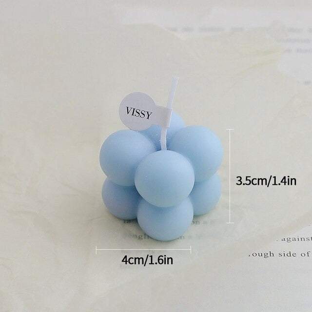 Bubble Cube Scented Candle AESTHETIC_Danish Pastel SUB CATEGORY_Desk Accessories