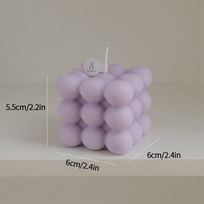 Bubble Cube Scented Candle AESTHETIC_Danish Pastel SUB CATEGORY_Desk Accessories