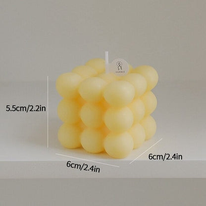 Bubble Cube Scented Candle AESTHETIC_Danish Pastel SUB CATEGORY_Desk Accessories