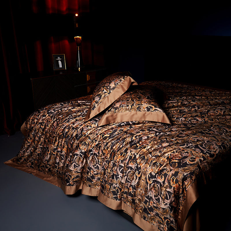 Caspian Baroque Egyptian Cotton Bedding Set