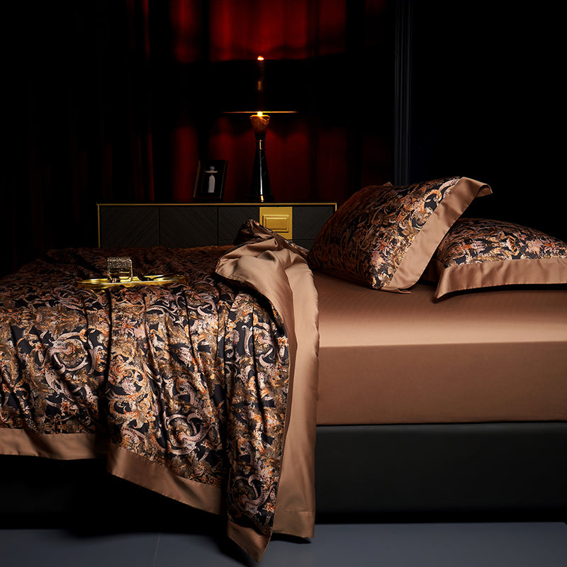 Caspian Baroque Egyptian Cotton Bedding Set