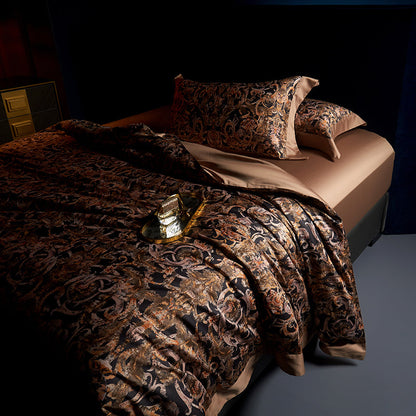 Caspian Baroque Egyptian Cotton Bedding Set