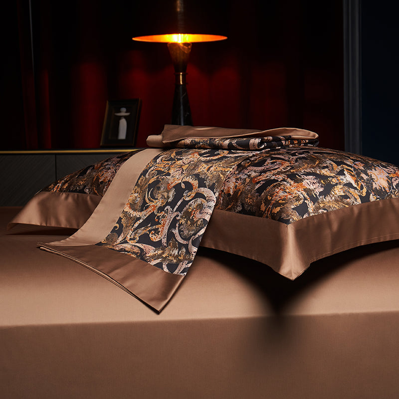 Caspian Baroque Egyptian Cotton Bedding Set