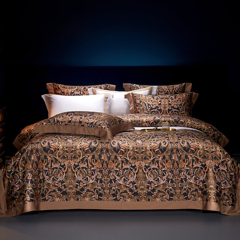 Caspian Baroque Egyptian Cotton Bedding Set