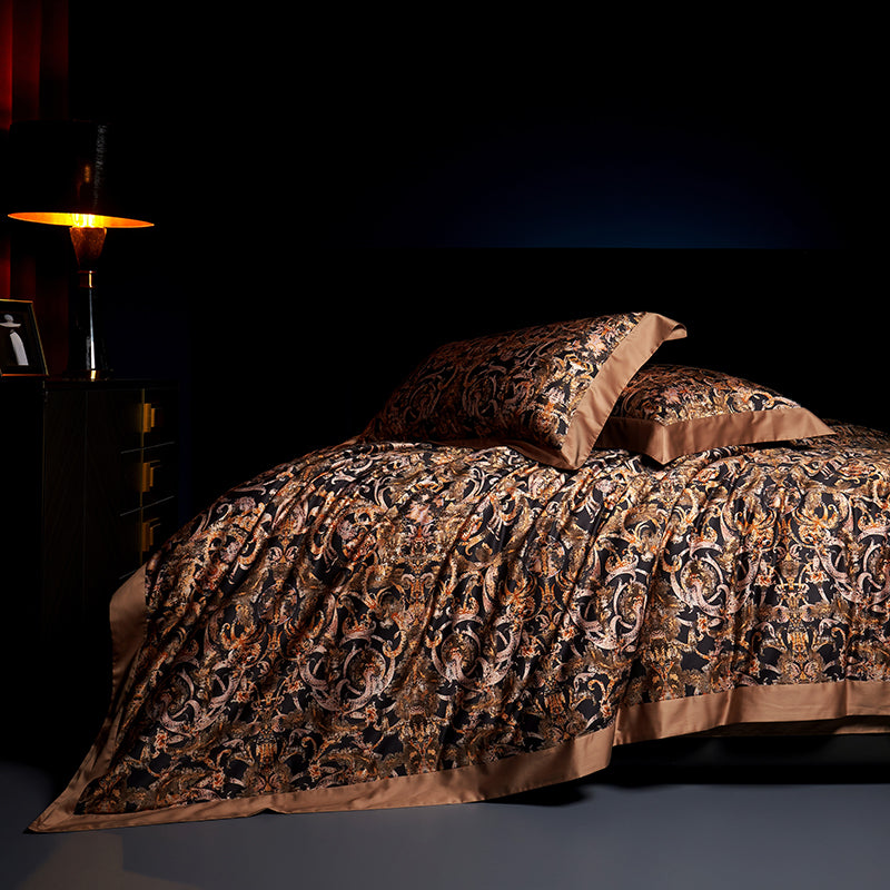 Caspian Baroque Egyptian Cotton Bedding Set