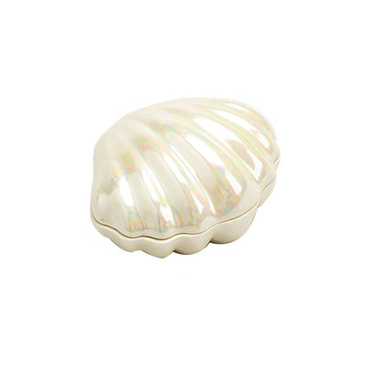 Clam Shell Ceramic Jewelry Storage organizer storage