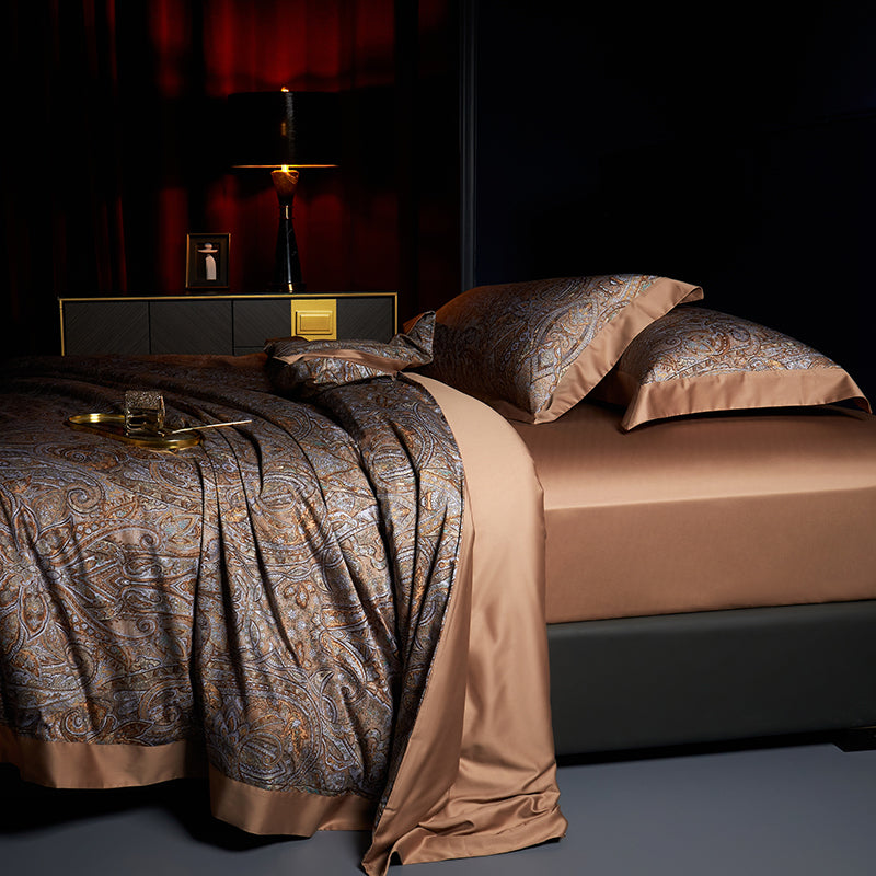 Kashan Paisley Egyptian Cotton Bedding Set