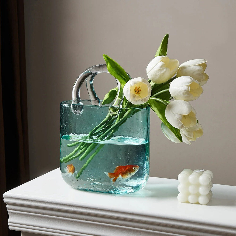 Shopping Bag Glass Vase SUB CATEGORY_Vases