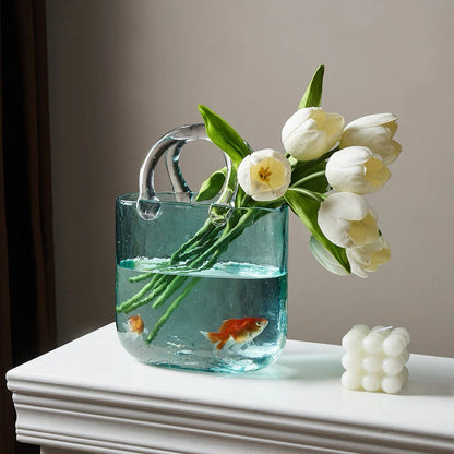 Shopping Bag Glass Vase SUB CATEGORY_Vases