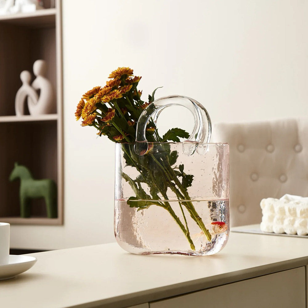 Shopping Bag Glass Vase SUB CATEGORY_Vases