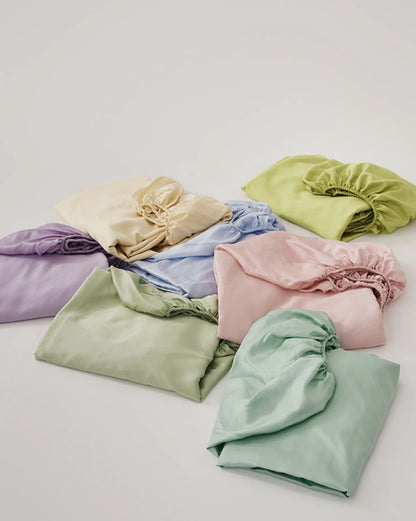 Silky Cooling Tencel Sheet Set in Soft Pastel Tones