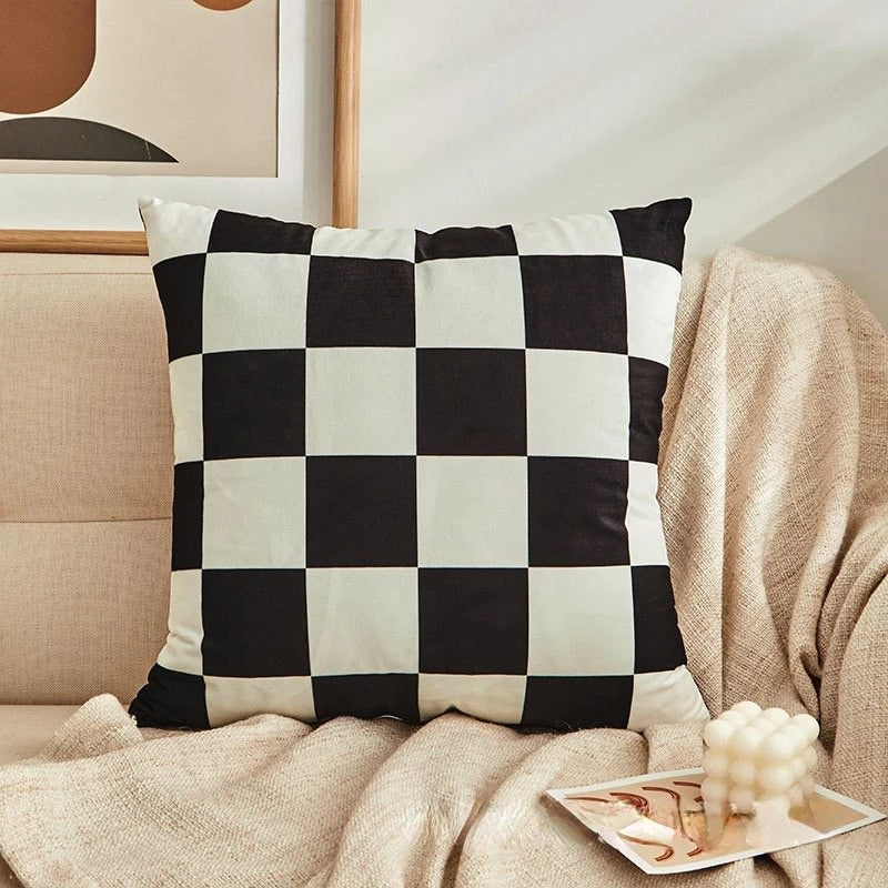 Checkered Cushion Cover checker checkered SUB CATEGORY_Cushion Covers