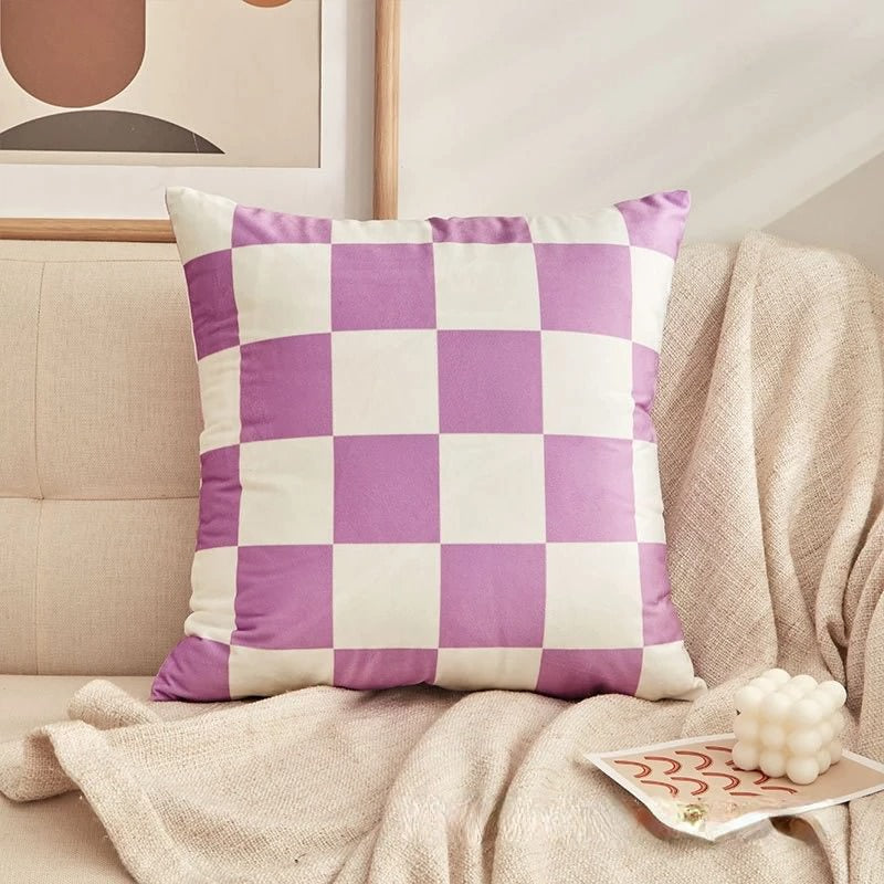 Checkered Cushion Cover checker checkered SUB CATEGORY_Cushion Covers