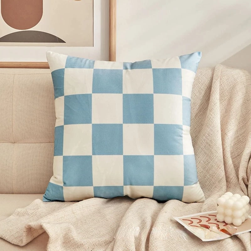 Checkered Cushion Cover checker checkered SUB CATEGORY_Cushion Covers