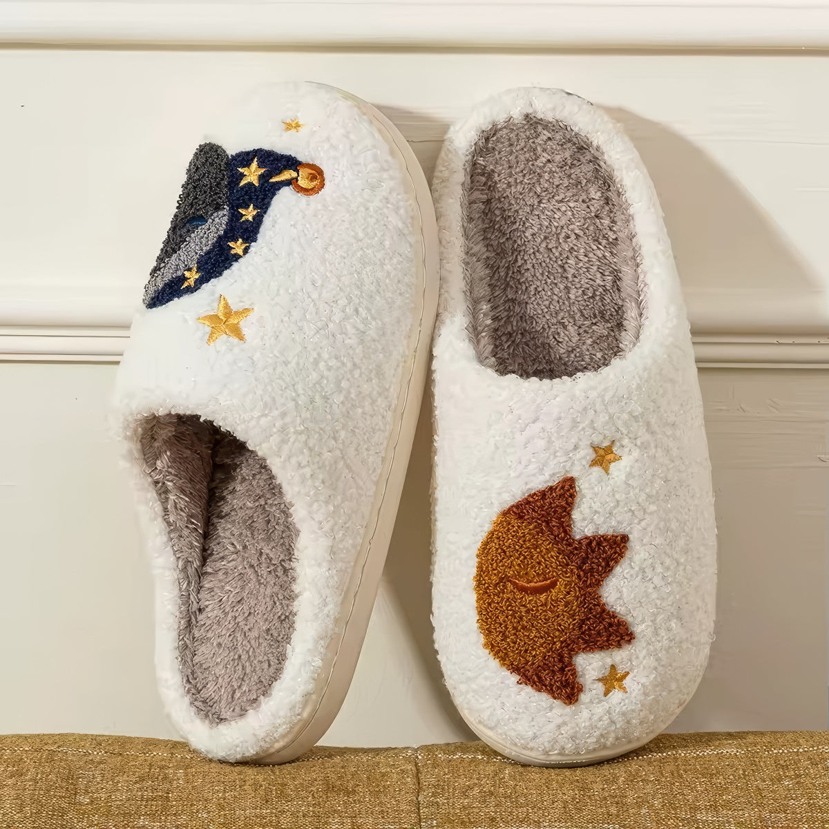 Sleepy Sun & Moon Slippers