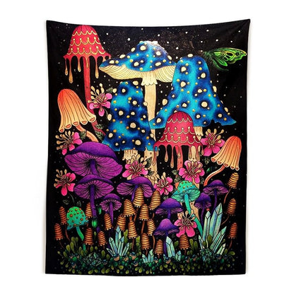 Sluggy Mushrooms Tapestry AESTHETIC_Mushroom AESTHETIC_Witchcore SUB CATEGORY_Tapestries