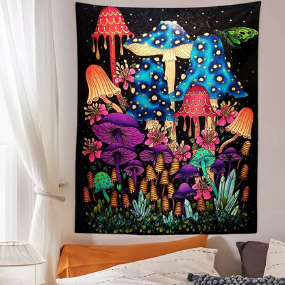 Sluggy Mushrooms Tapestry AESTHETIC_Mushroom AESTHETIC_Witchcore SUB CATEGORY_Tapestries