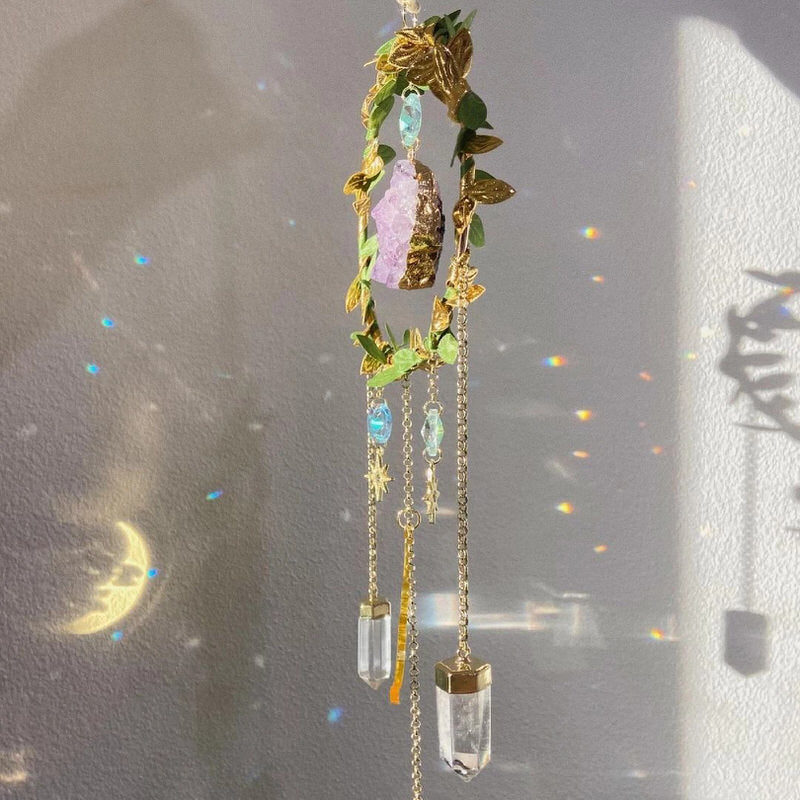 Magic Crystal Amethyst Suncatcher AESTHETIC_Fairycore AESTHETIC_Witchcore light catcher lightcatcher SUB CATEGORY_Suncatchers sun catcher