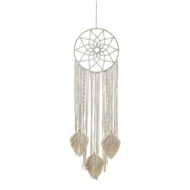 Snowflake Fringe Macrame Dreamcatcher AESTHETIC_Boho macrame hanging SUB CATEGORY_Wall Decor