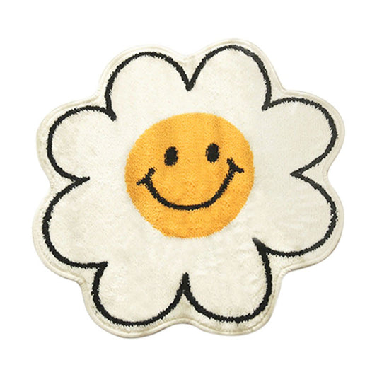 Daisy Flower Accent Rug AESTHETIC_Indie AESTHETIC_Soft Girl SUB CATEGORY_Rugs