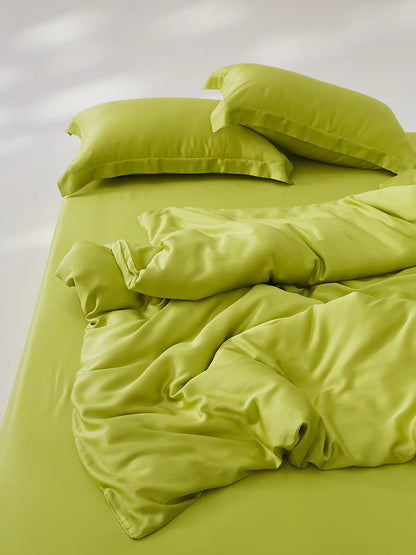 Soft Minimalist Solid Cooling Tencel Duvet Cover
