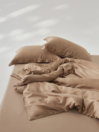 Soft Minimalist Solid Cooling Tencel Duvet Cover