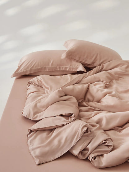 Soft Minimalist Solid Cooling Tencel Duvet Cover