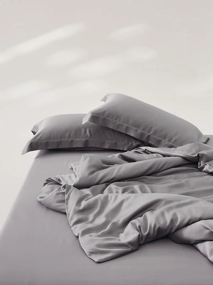 Soft Minimalist Solid Cooling Tencel Duvet Cover