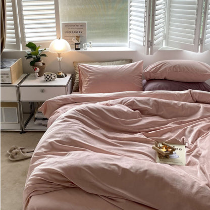 Solid Color Velvet Bedding Set