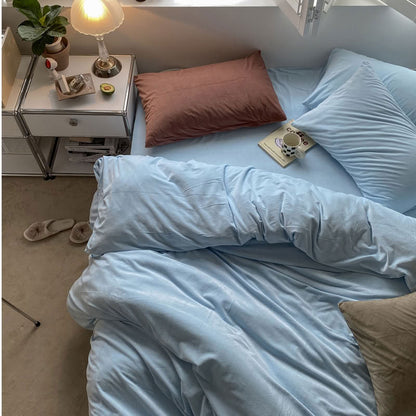 Solid Color Velvet Bedding Set