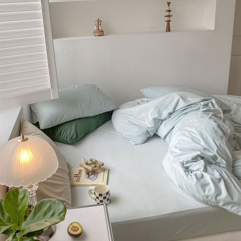 Solid Color Velvet Bedding Set