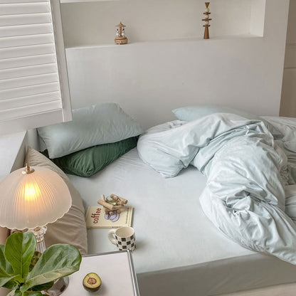 Solid Color Velvet Bedding Set