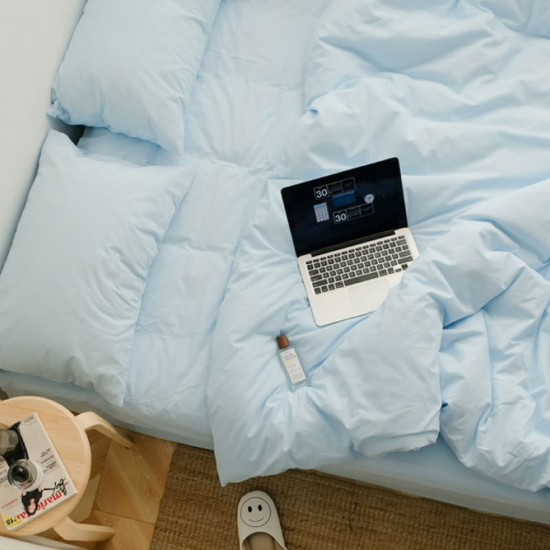 Solid Color Cotton Bedding Set