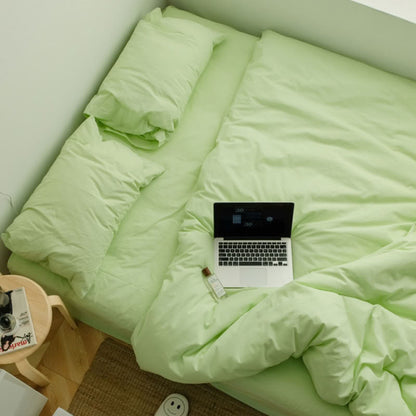 Solid Color Cotton Bedding Set
