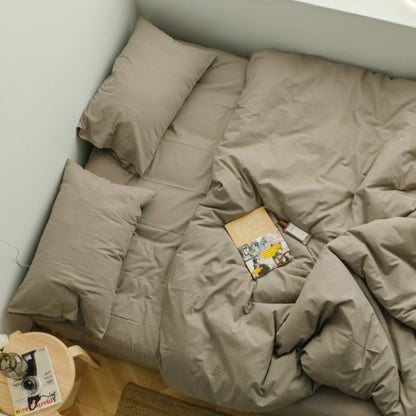 Solid Color Cotton Bedding Set