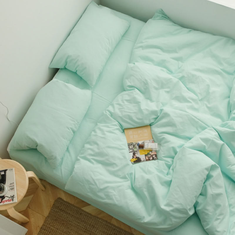 Solid Color Cotton Bedding Set