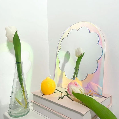 Specular Acrylic Arch Shaped Mirror AESTHETIC_Danish Pastel AESTHETIC_Soft Girl holographic iridescent irregular rainbow specular SUB CATEGORY_Mirrors table mirror