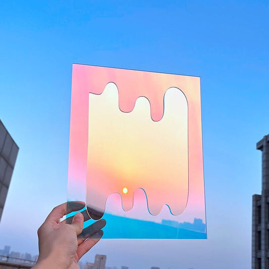 Specular Acrylic Blob Shaped Mirror AESTHETIC_Danish Pastel AESTHETIC_Soft Girl holographic iridescent irregular rainbow specular SUB CATEGORY_Mirrors table mirror