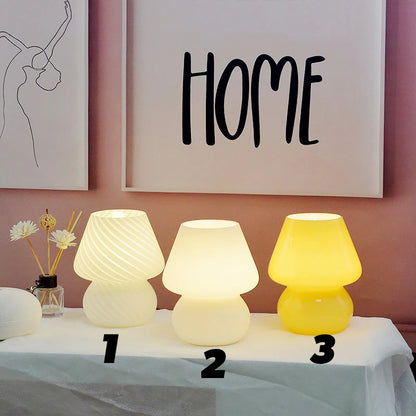 Glass Spiral Striped Lamp AESTHETIC_Danish Pastel AESTHETIC_Soft Girl