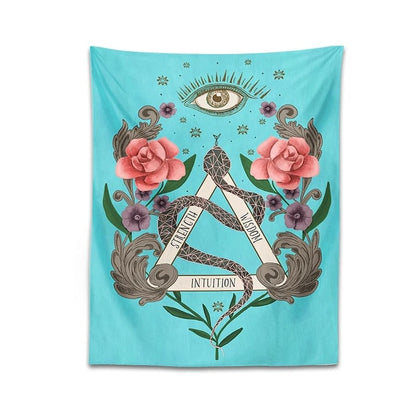 Strength, Wisdom, Intuition Witchcore Tapestry